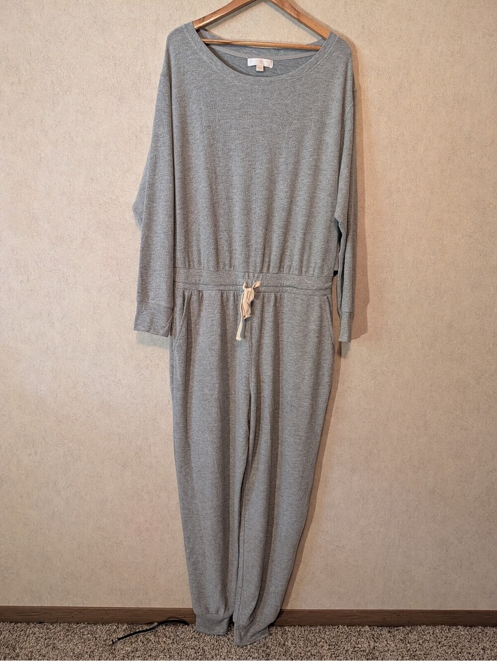 SPIRITUAL GANGSTER gray sweatshirt jumpsuit sz XL NWT - Picture 2 of 6